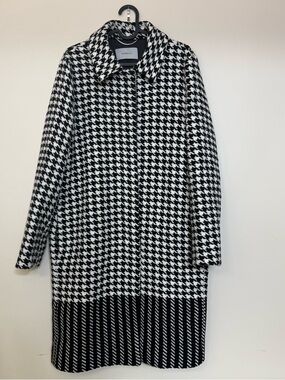 MARELLA Wool Blend Houndstooth Coat size 8